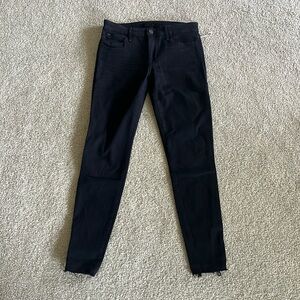 Joe’s Jeans - the Icon mid rise skinny ankle jean with zippers.